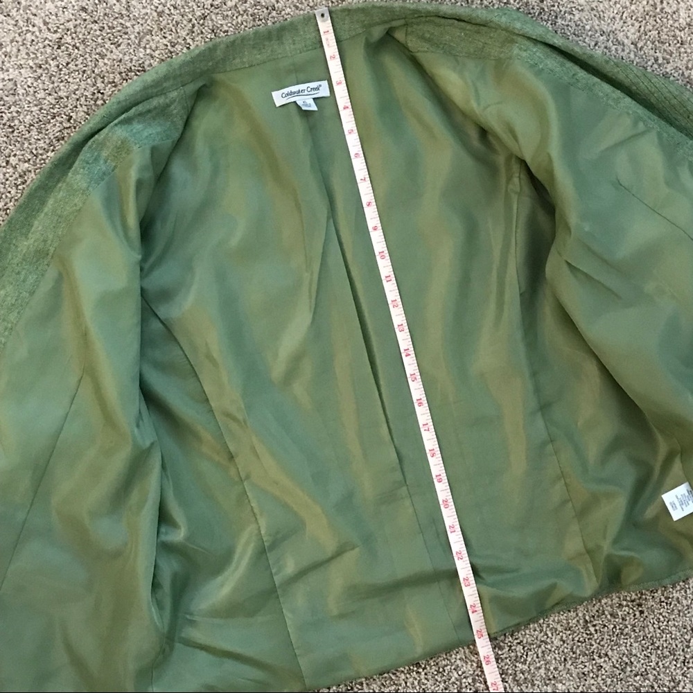 Coldwater Creek Light Green Linen/Rayon Jacket, XL - Picture 5 of 8